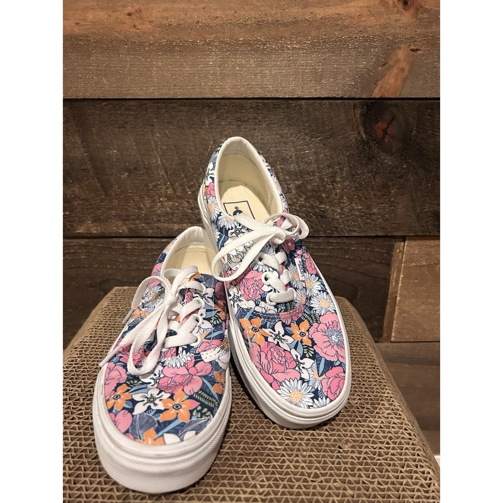 Sz Vans Era Retro Floral Multi/True White Men's 4.5 Women's 6 Medium